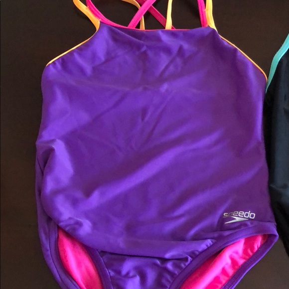 Lot of 2 Speedo Girls Bathing suits size 8 - Picture 4 of 4